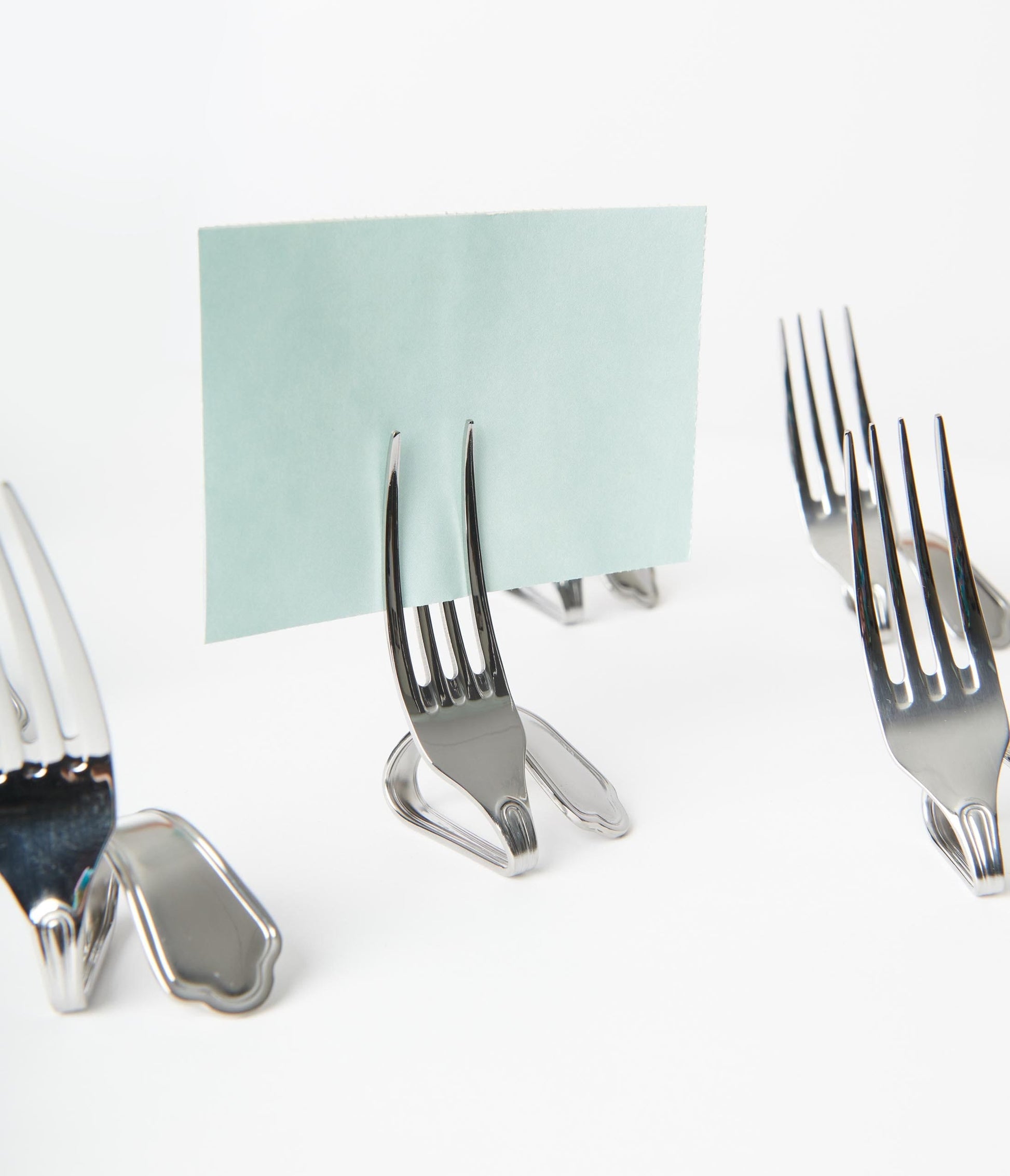 Fork Place Card Holder Set