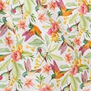 Retrolicious Plus Size White Hibiscus & Hummingbird Print Midi Dress
