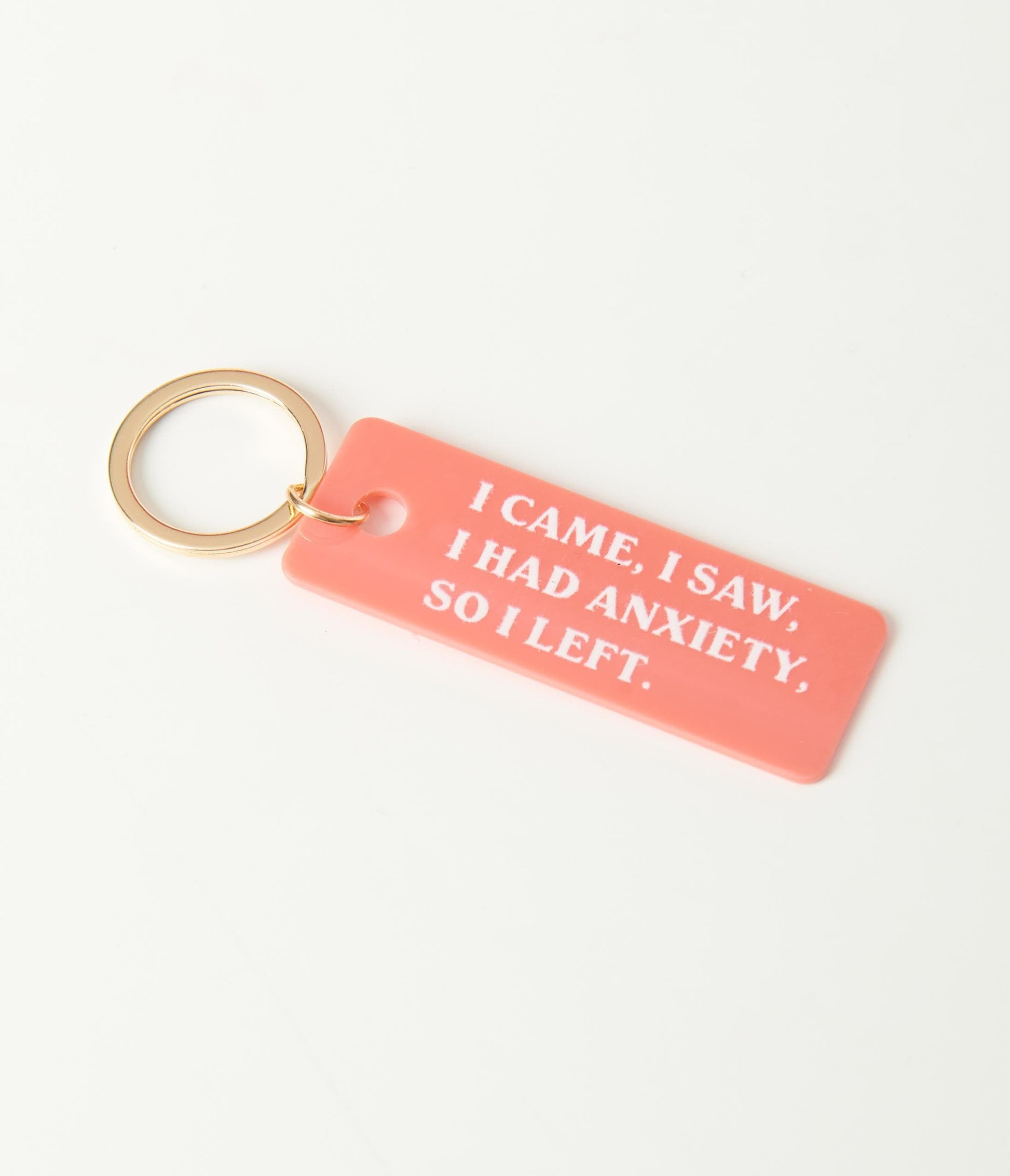 I Came I Saw Anxiety Keychain