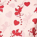 Collectif Pink Demira Cupid Swing Dress