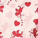 Collectif Pink Demira Cupid Swing Dress