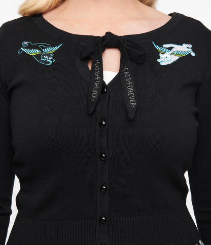 Collectif Black Cats Forever Charlene Cardigan