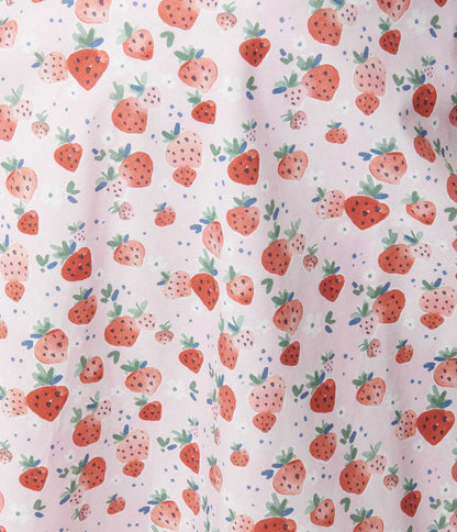 Retrolicious Pink Strawberry Flare Skirt