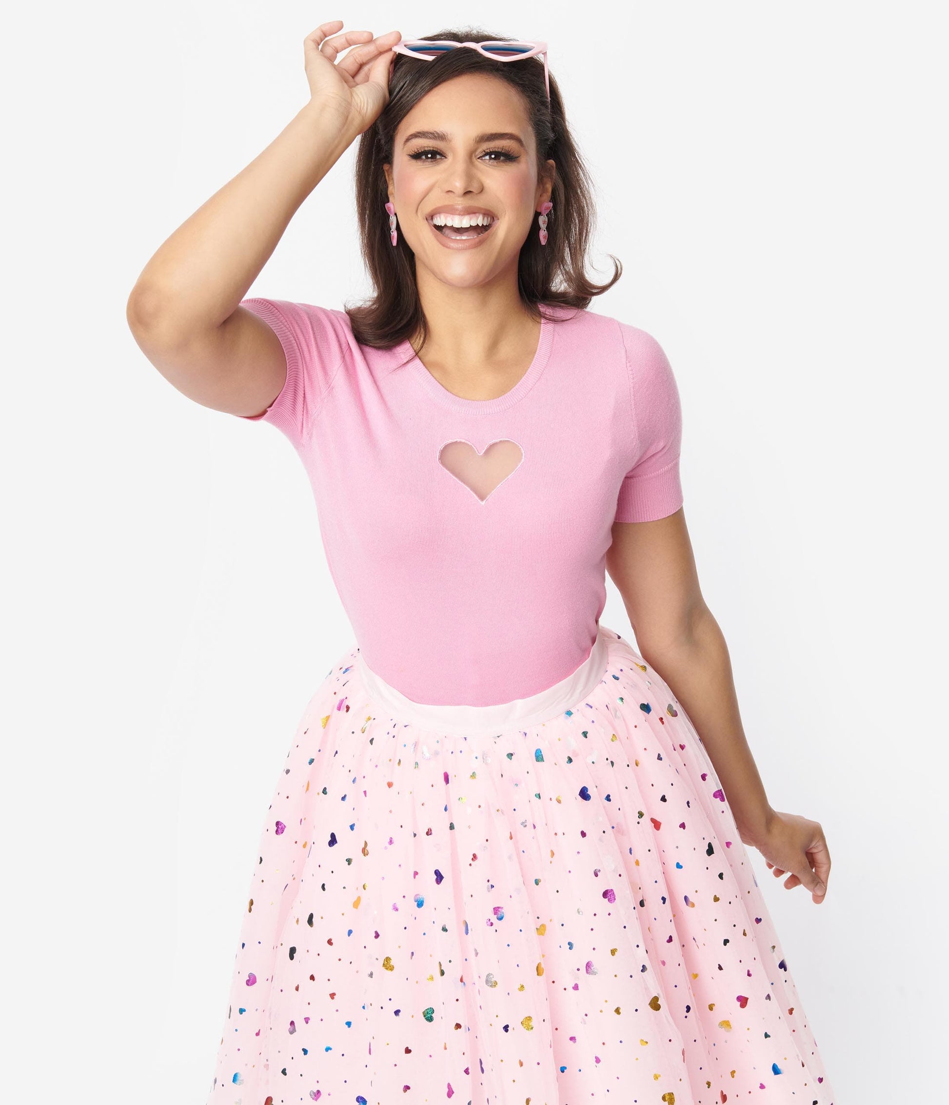 Hell Bunny Pink Heart Top