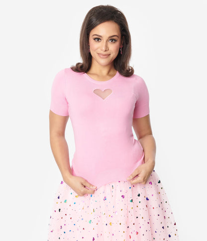 Hell Bunny Pink Heart Top