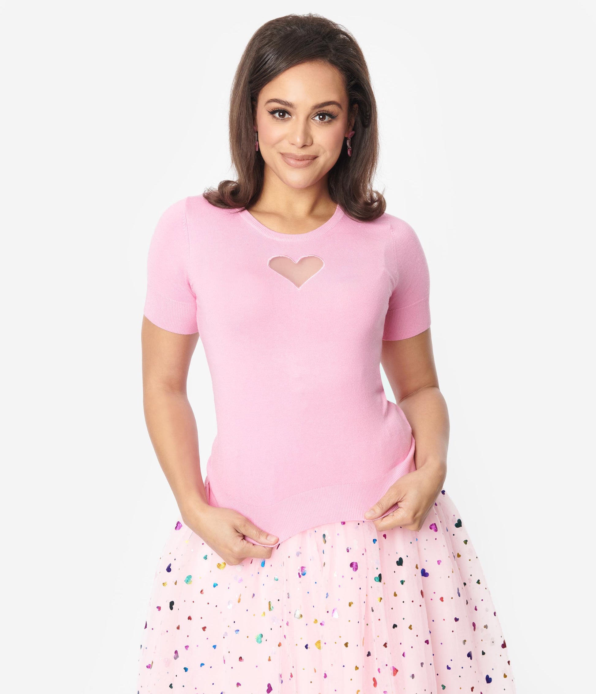 Hell Bunny Pink Heart Top