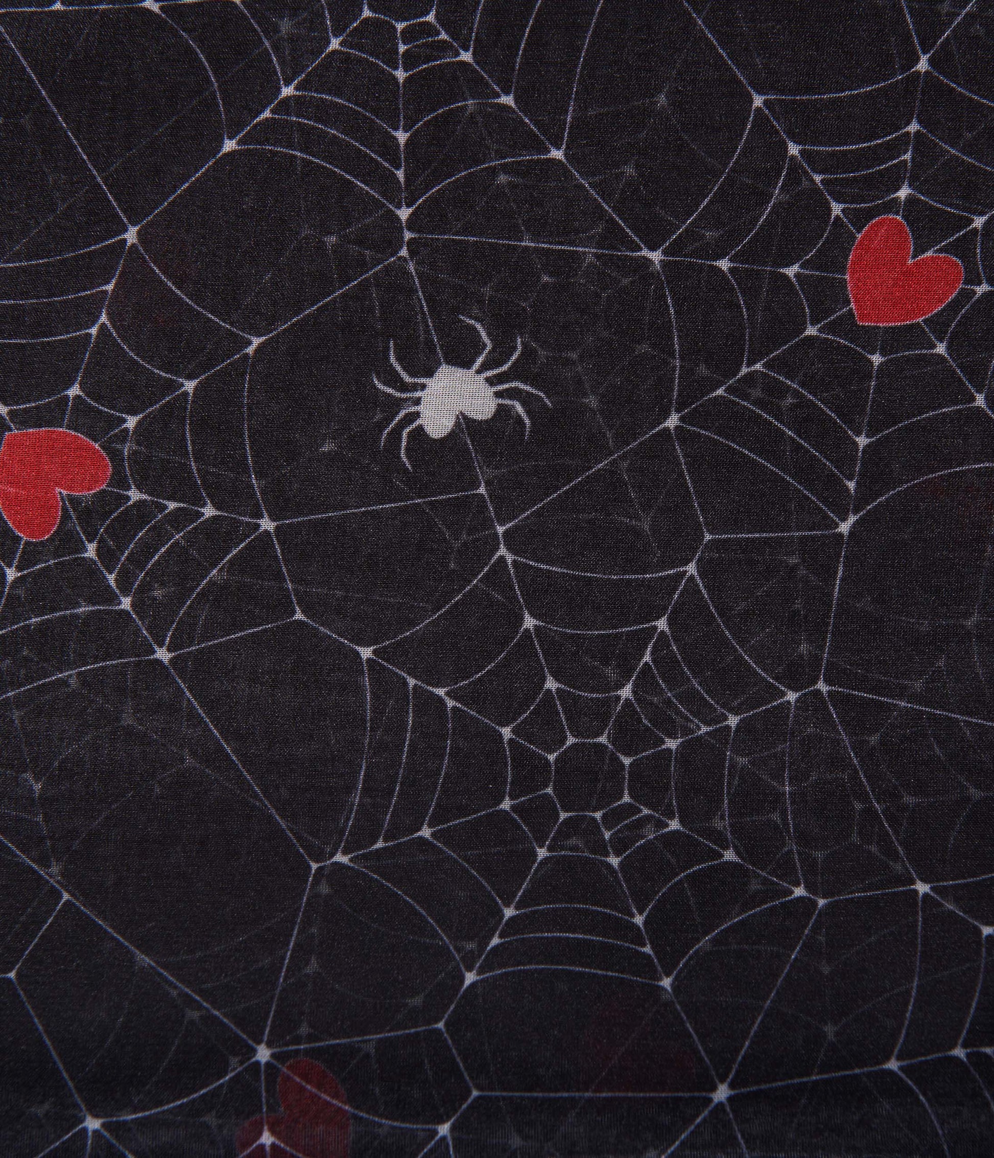 Unique Vintage Black Spiderweb Heart Hair Scarf | Halloween Accessories