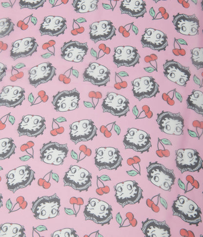 Betty Boop x Unique Vintage Pink Cherry Betty Boop Hair Scarf