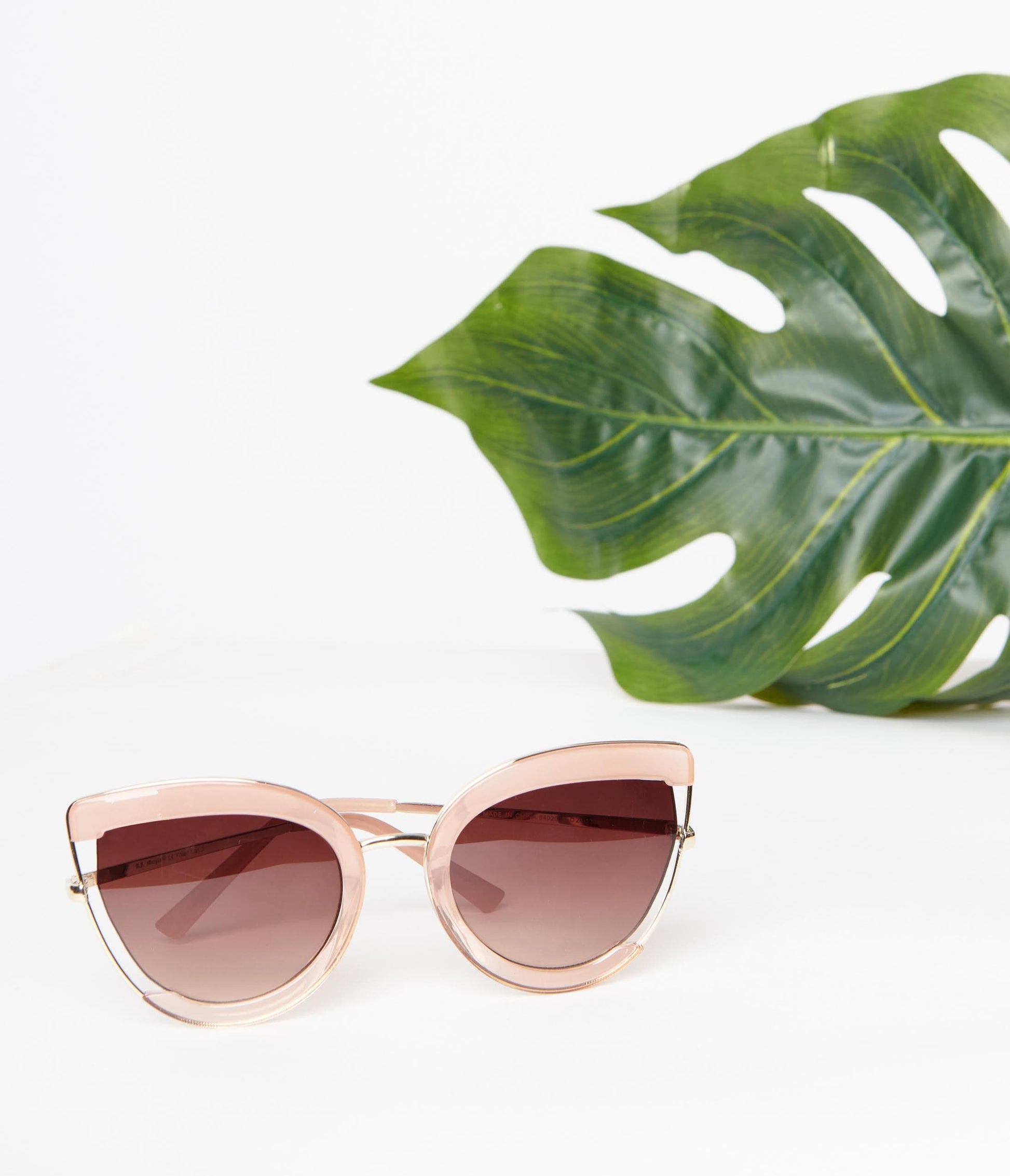 Nude & Clear Very Special Cat Eye Sunglasses