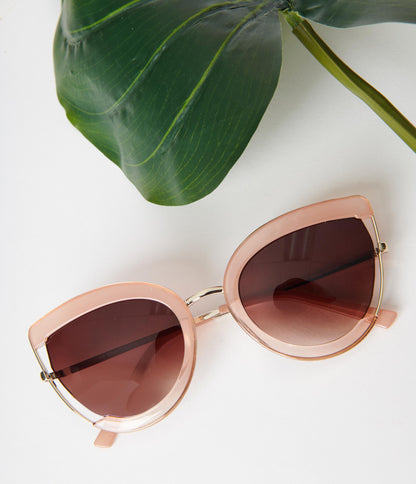 Nude & Clear Very Special Cat Eye Sunglasses