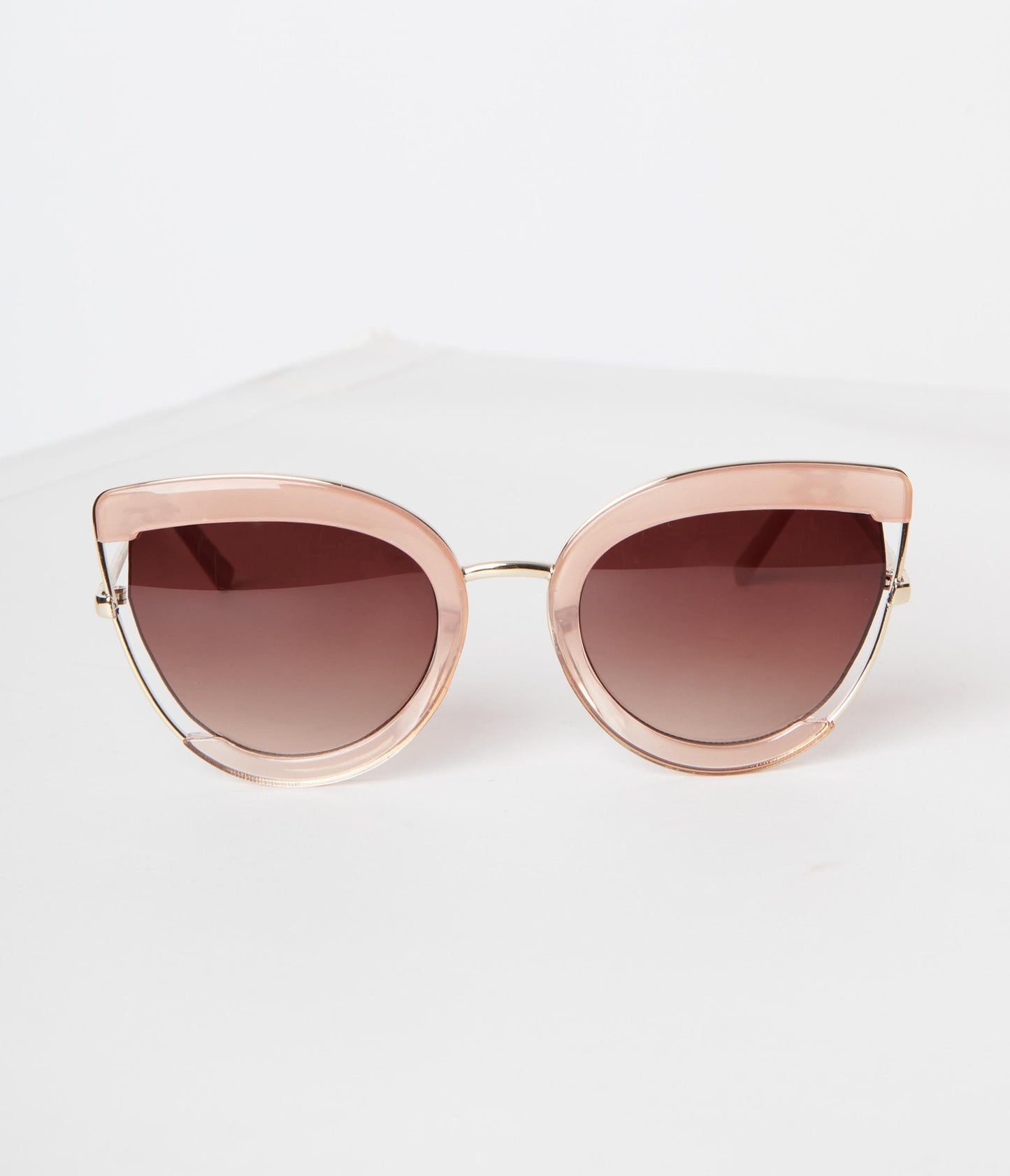 Nude & Clear Very Special Cat Eye Sunglasses