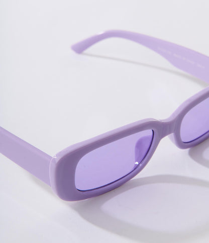 Lavender & Purple Tint Oval Sunglasses
