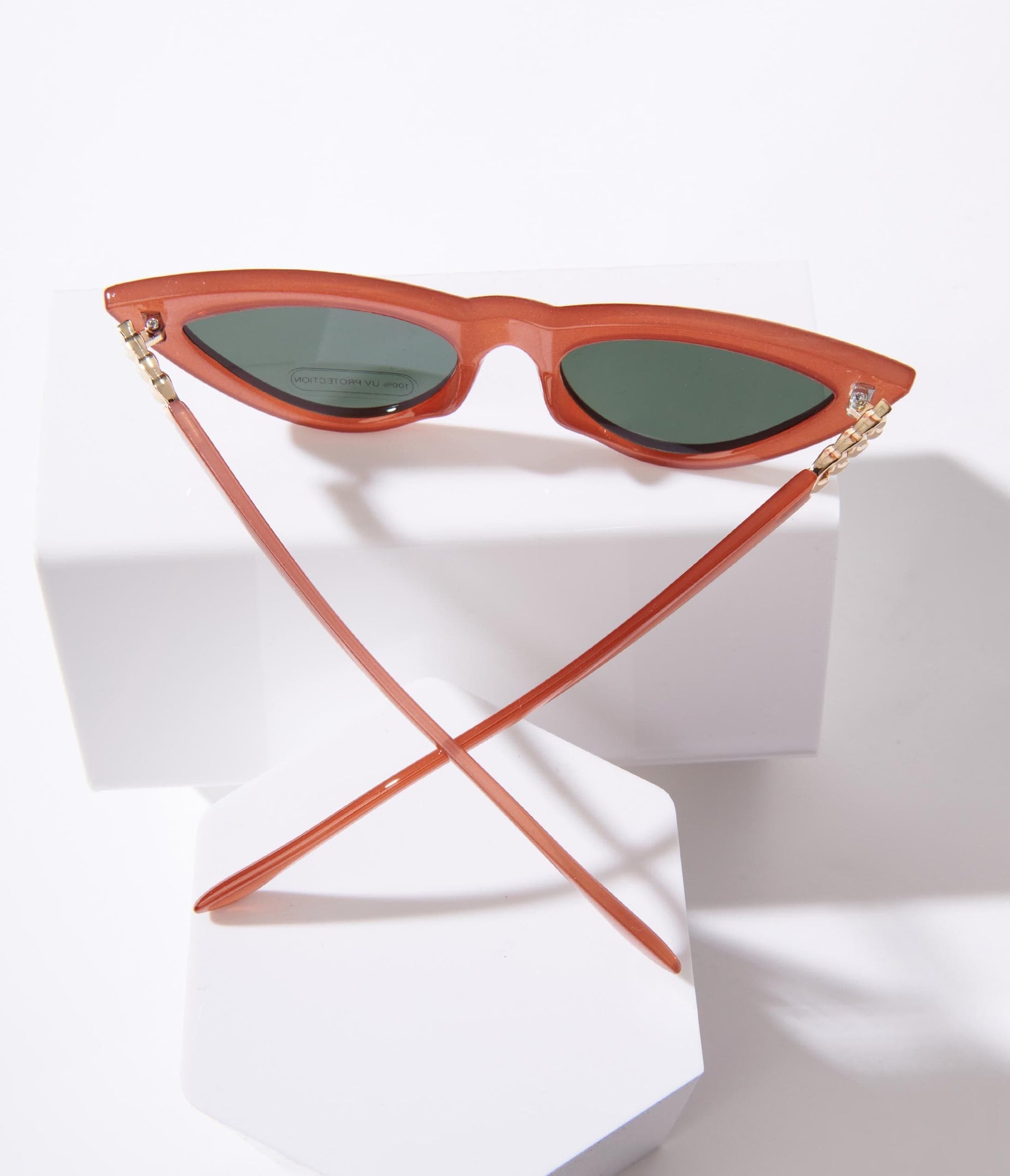 Rust Orange Cat Eye Sunglasses