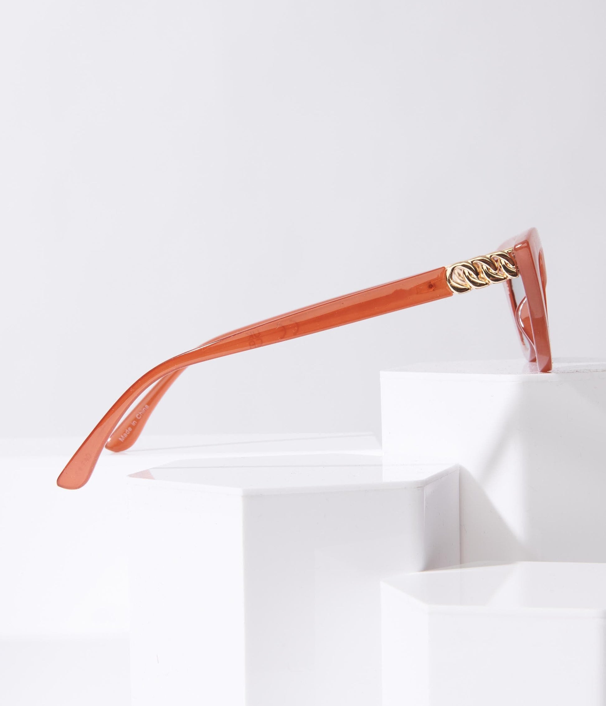 Rust Orange Cat Eye Sunglasses