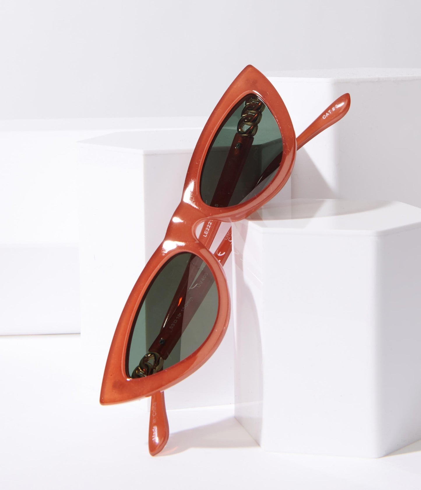 Rust Orange Cat Eye Sunglasses
