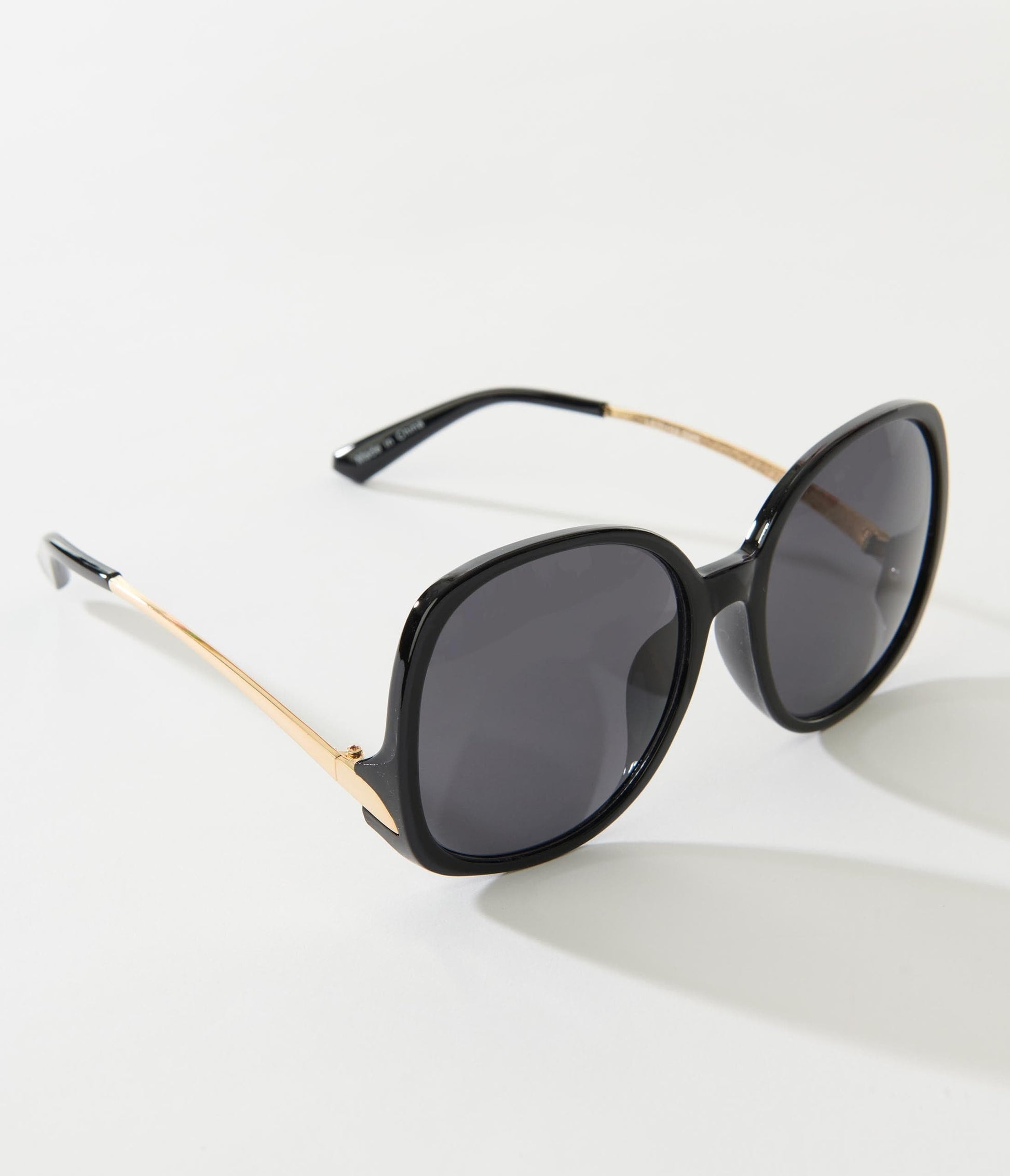 Black & Dark Tint Bug Eye Sunglasses