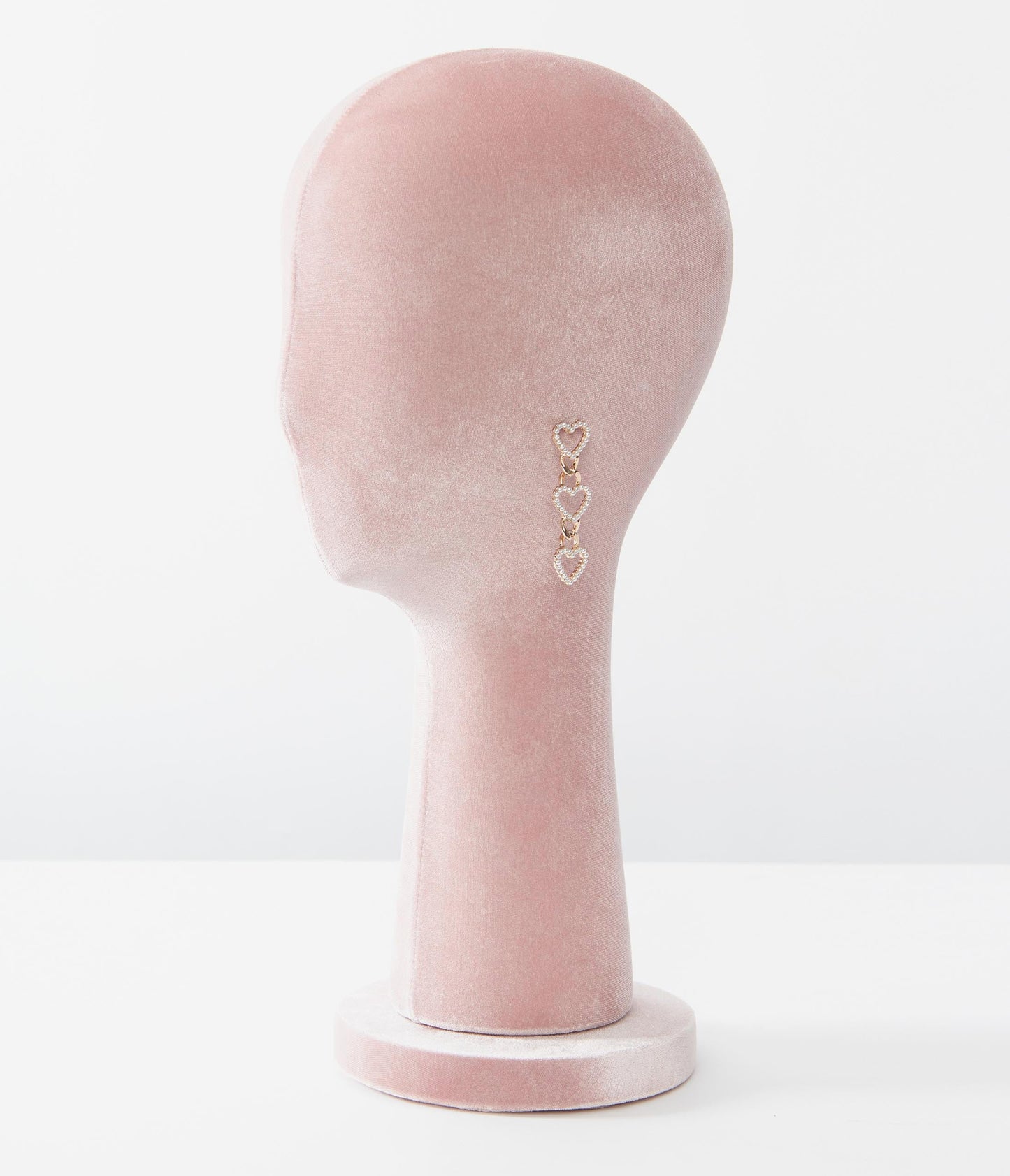 Pearl Heart Dangle Earrings