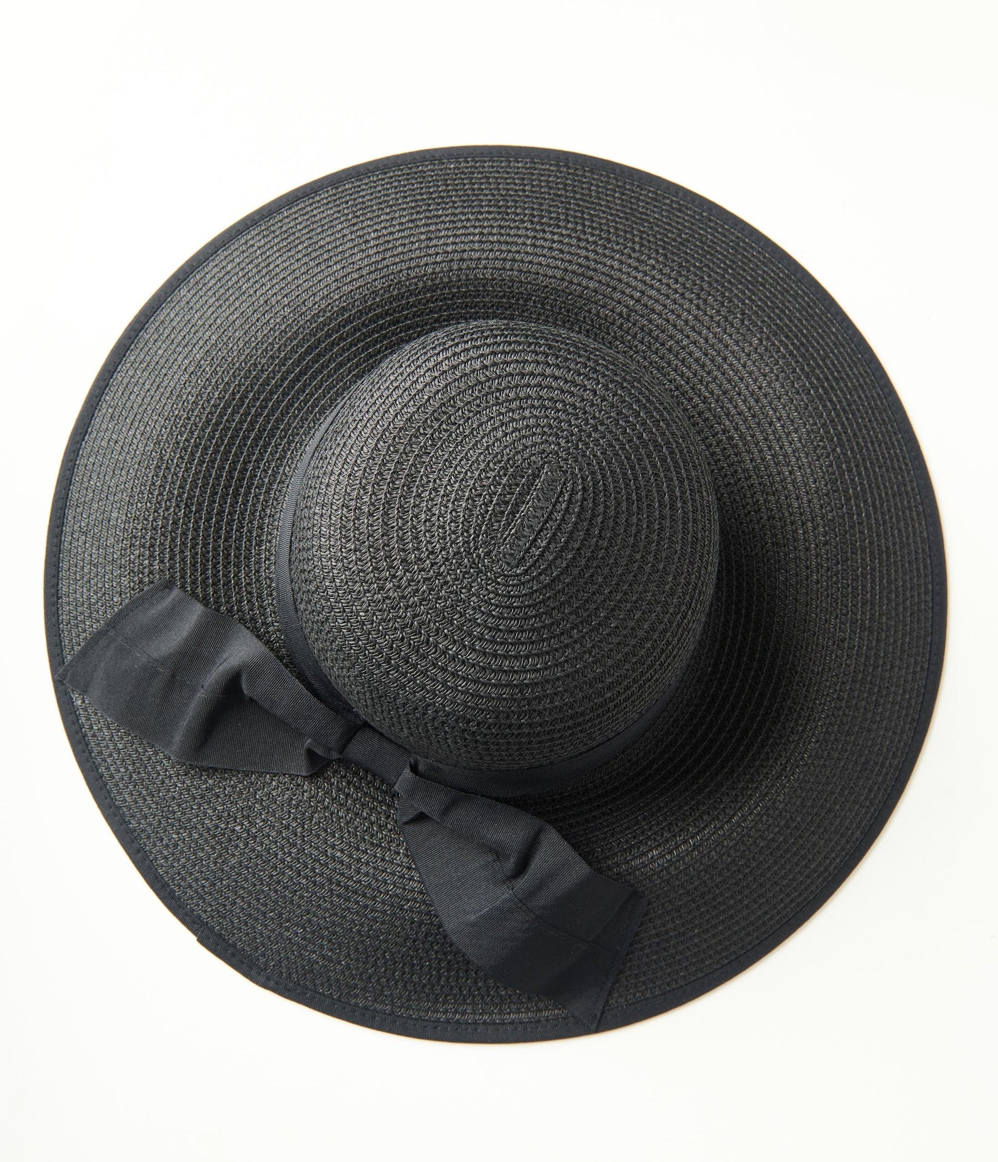All Black Ribboned Sun Hat