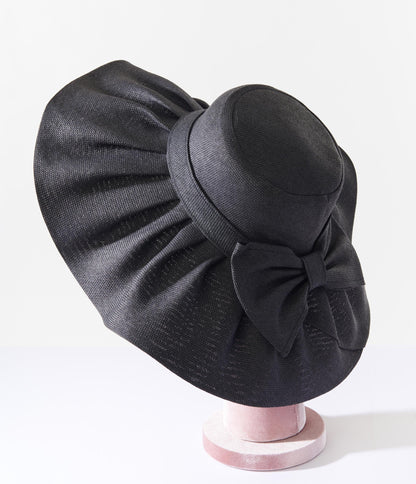 Black Bow Sun Hat