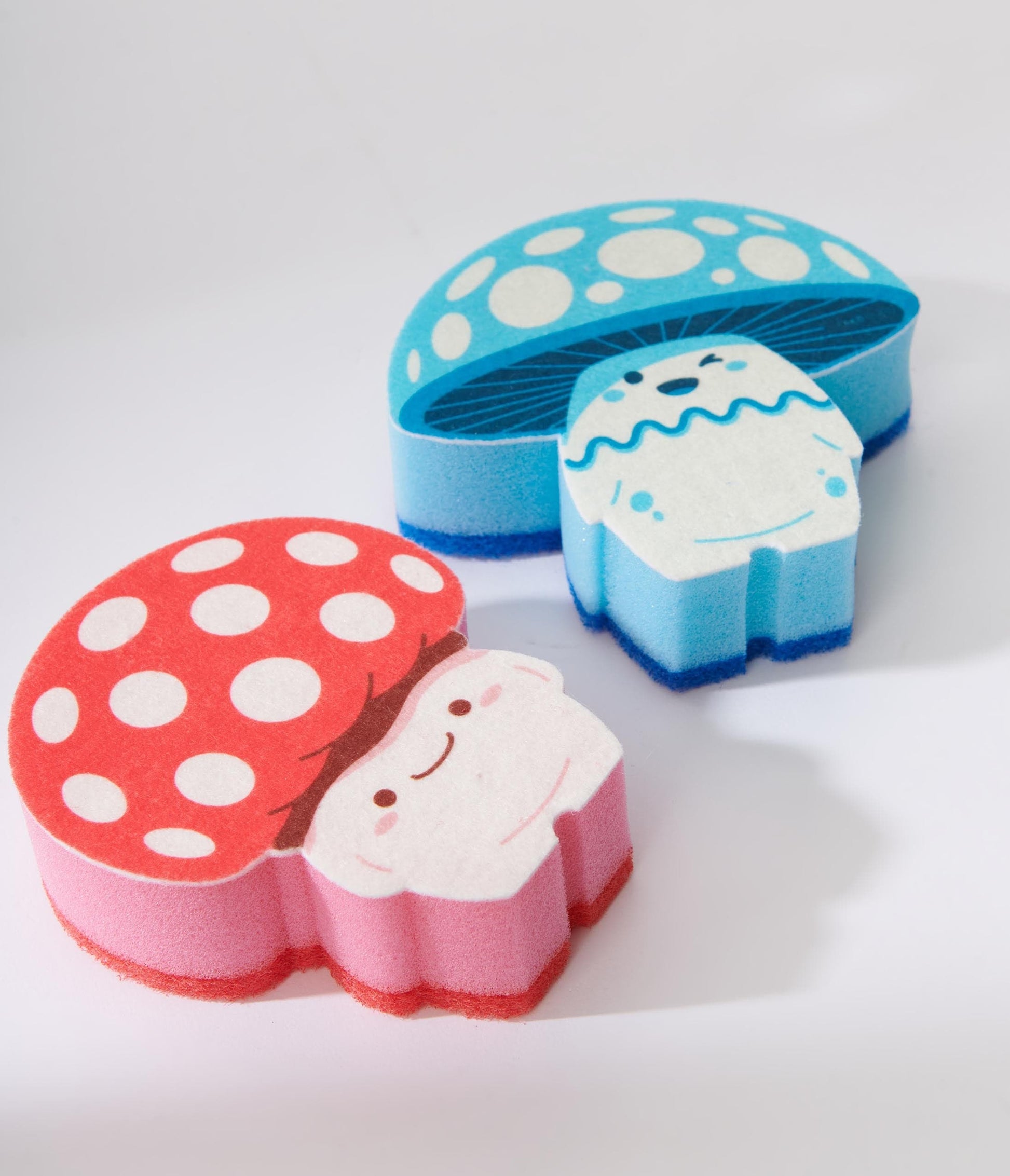 Red & Blue Fun Guys Sponges