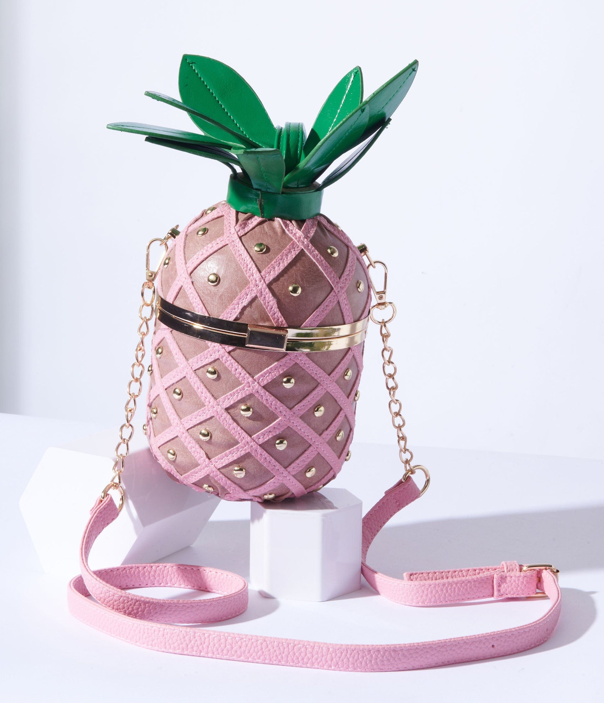 Pink Pina Colada Pineapple Handbag