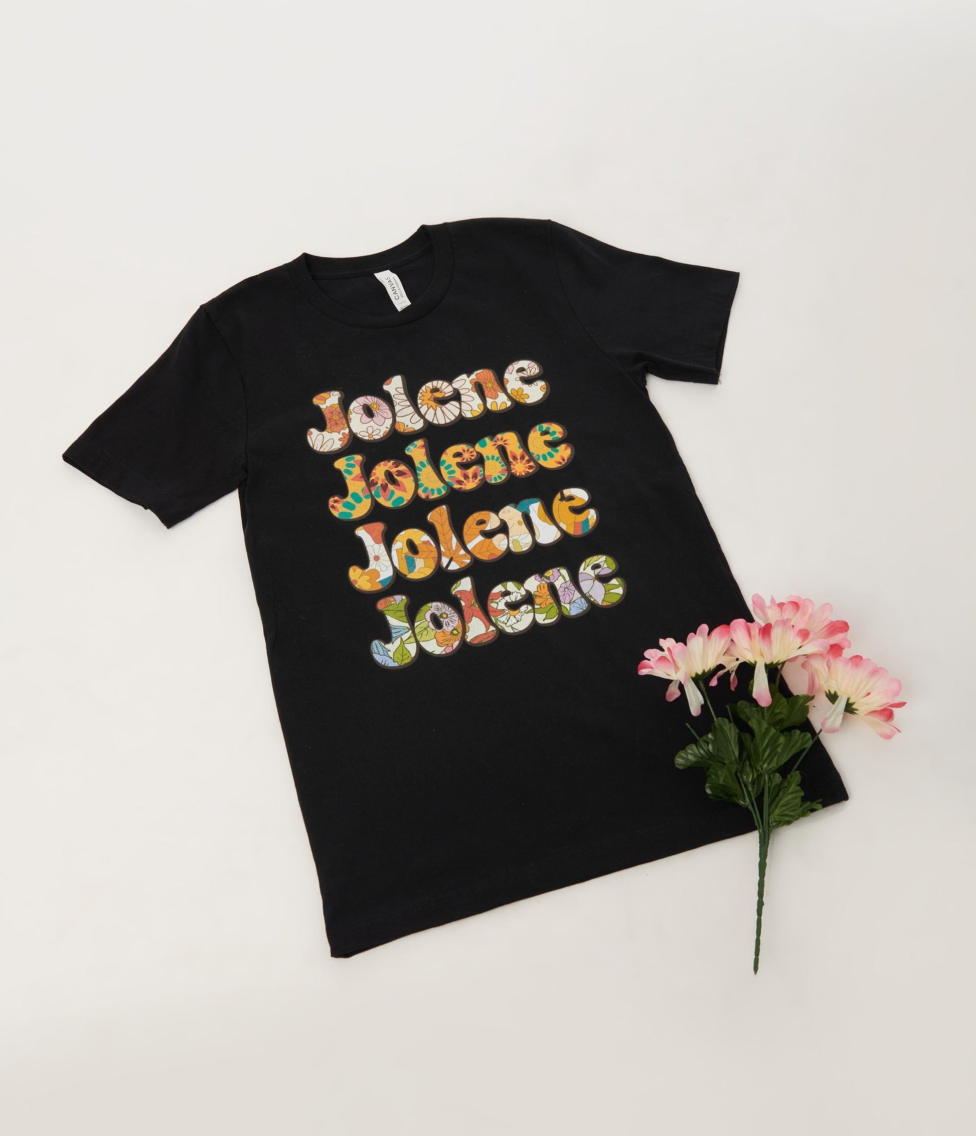 Dolly Parton Jolene Black Graphic Tee