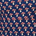 Navy Corduroy Mushroom Shift Dress