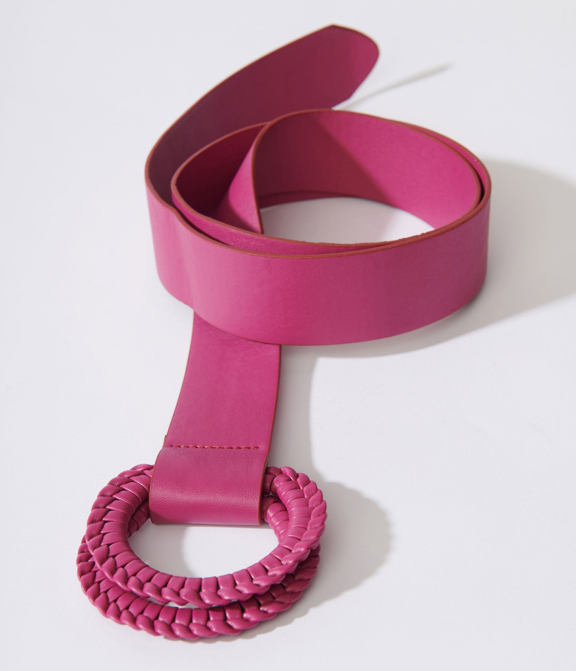 Raspberry Double Ring Belt