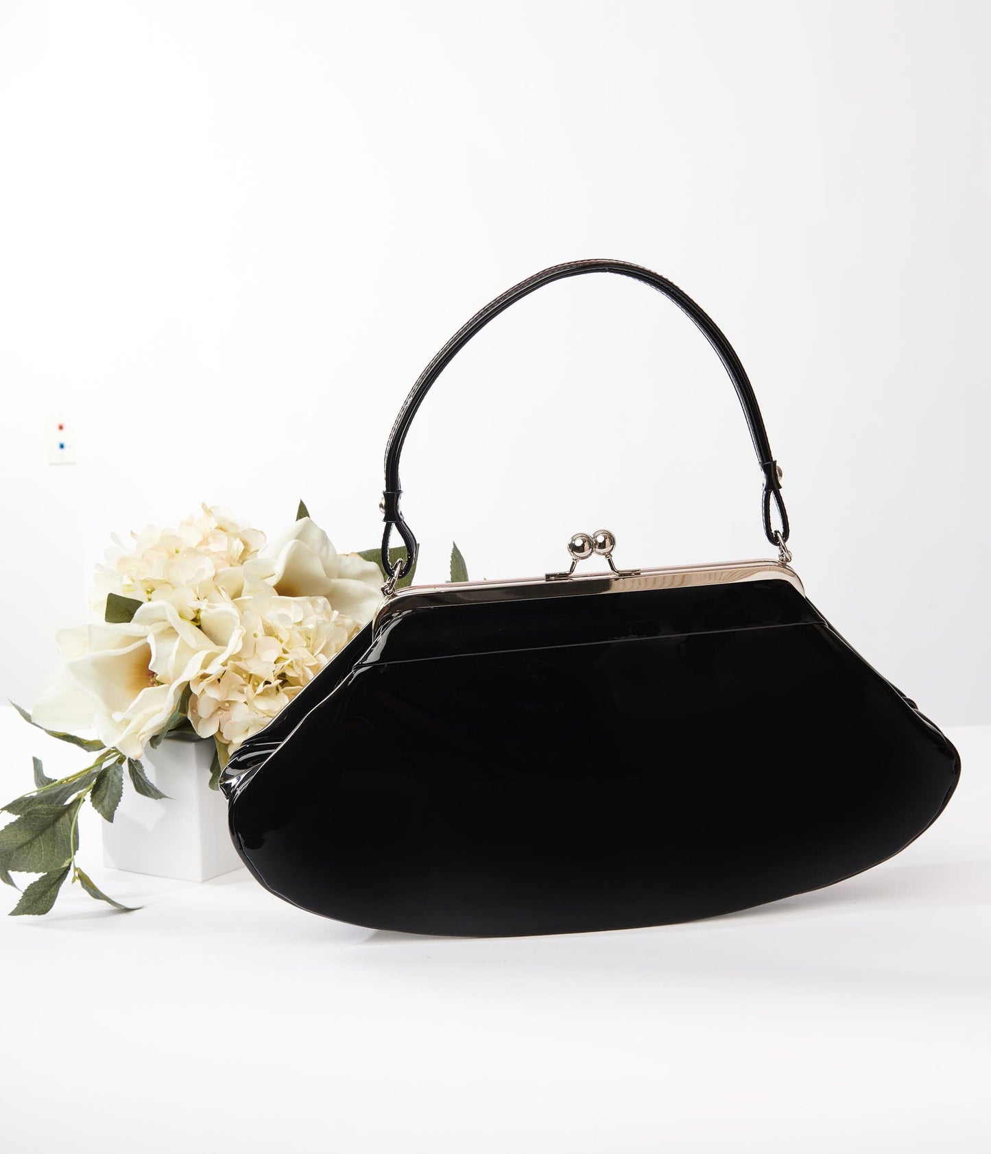 Black Love Boat Handbag