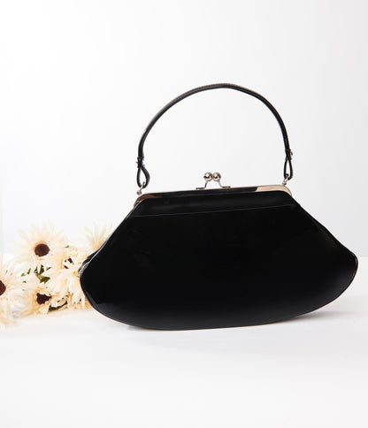 Black Love Boat Handbag