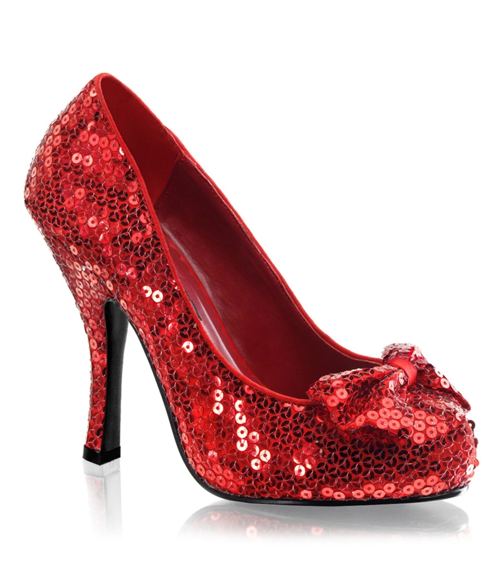Red Sequin Bow Platform Dorothy Pump
