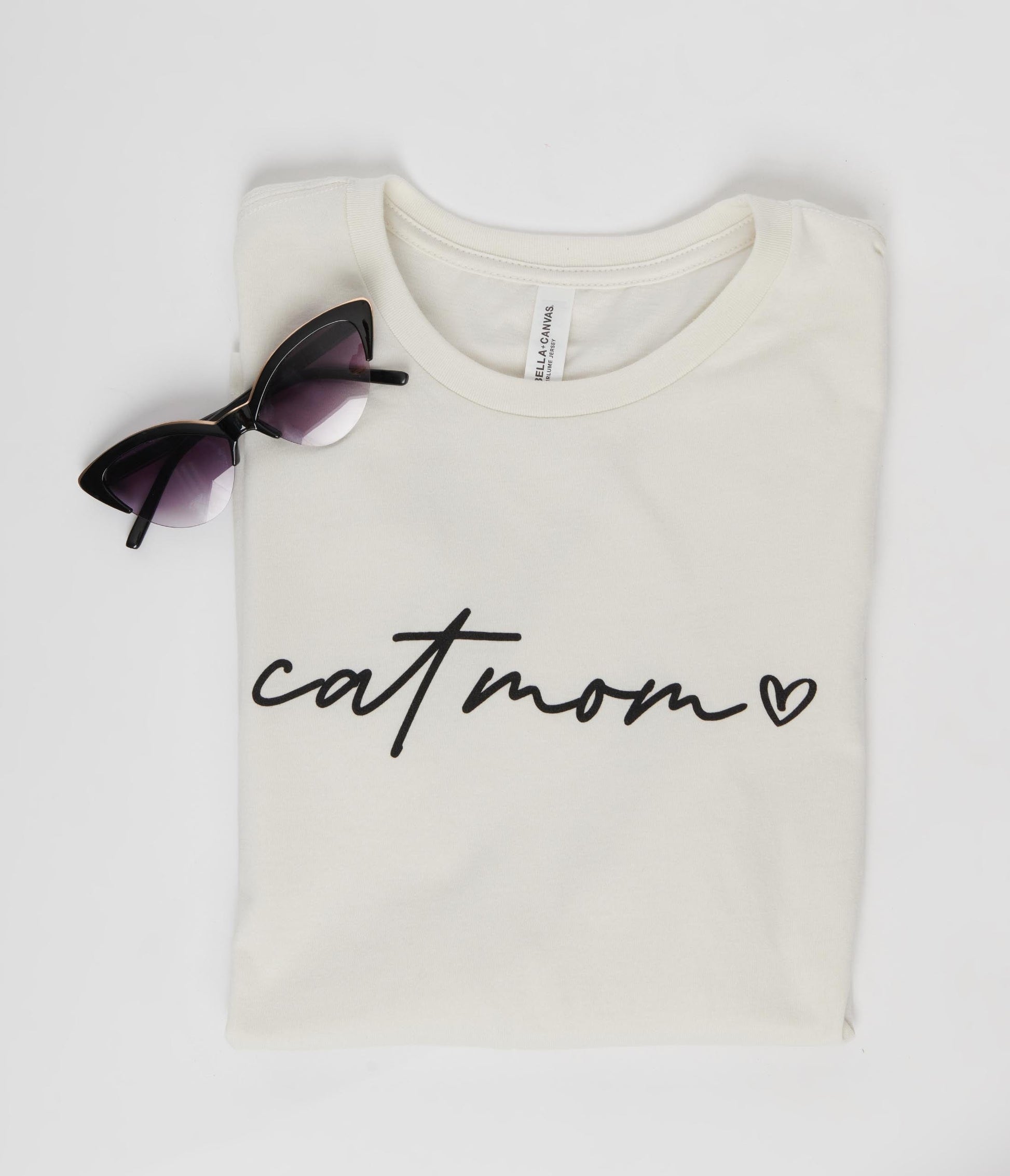 Ivory Cat Mom Unisex Graphic Tee