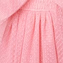 Pink Dotted Mesh Big Bow Babydoll Dress