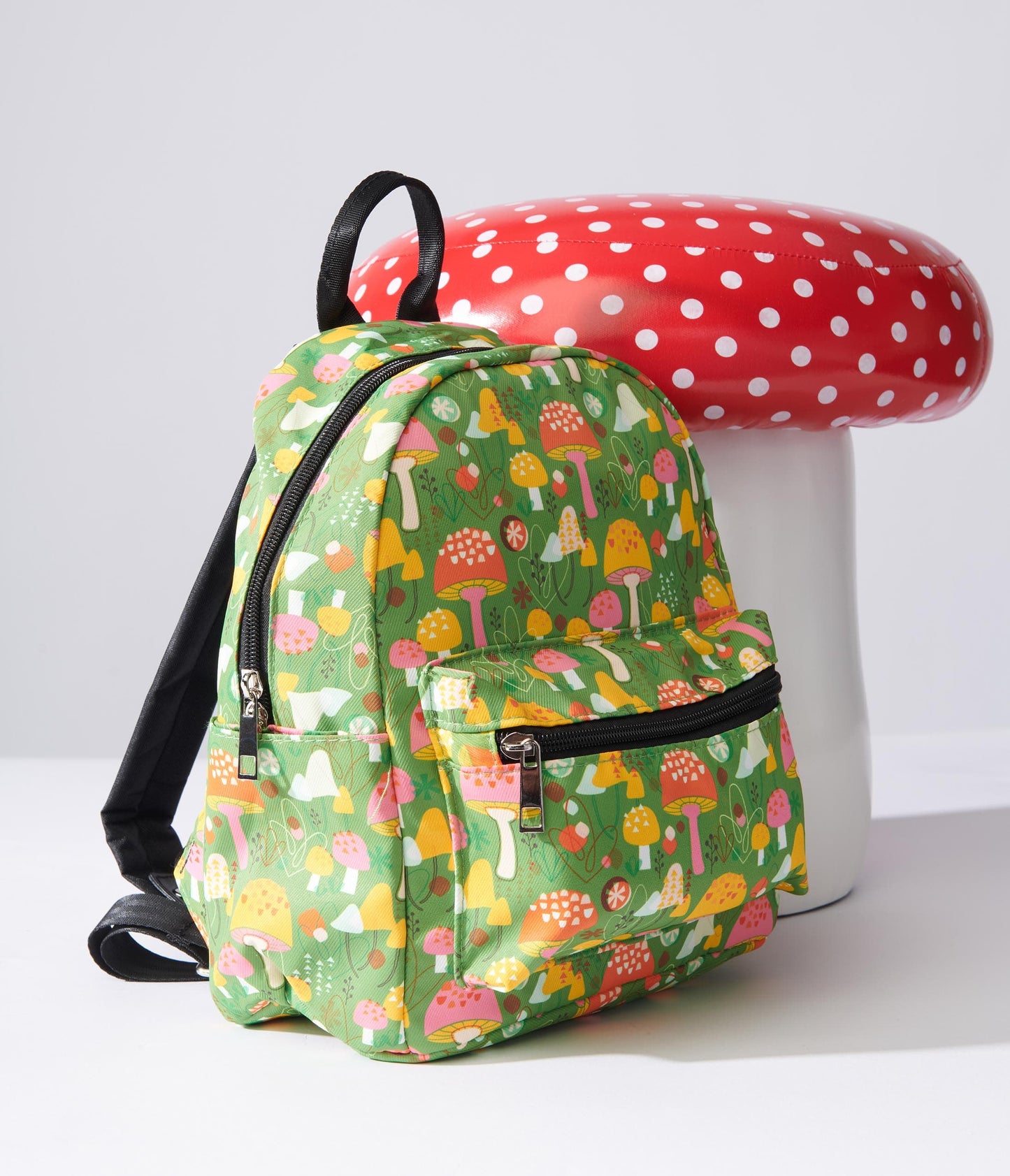 Green Mushroom Mini Backpack