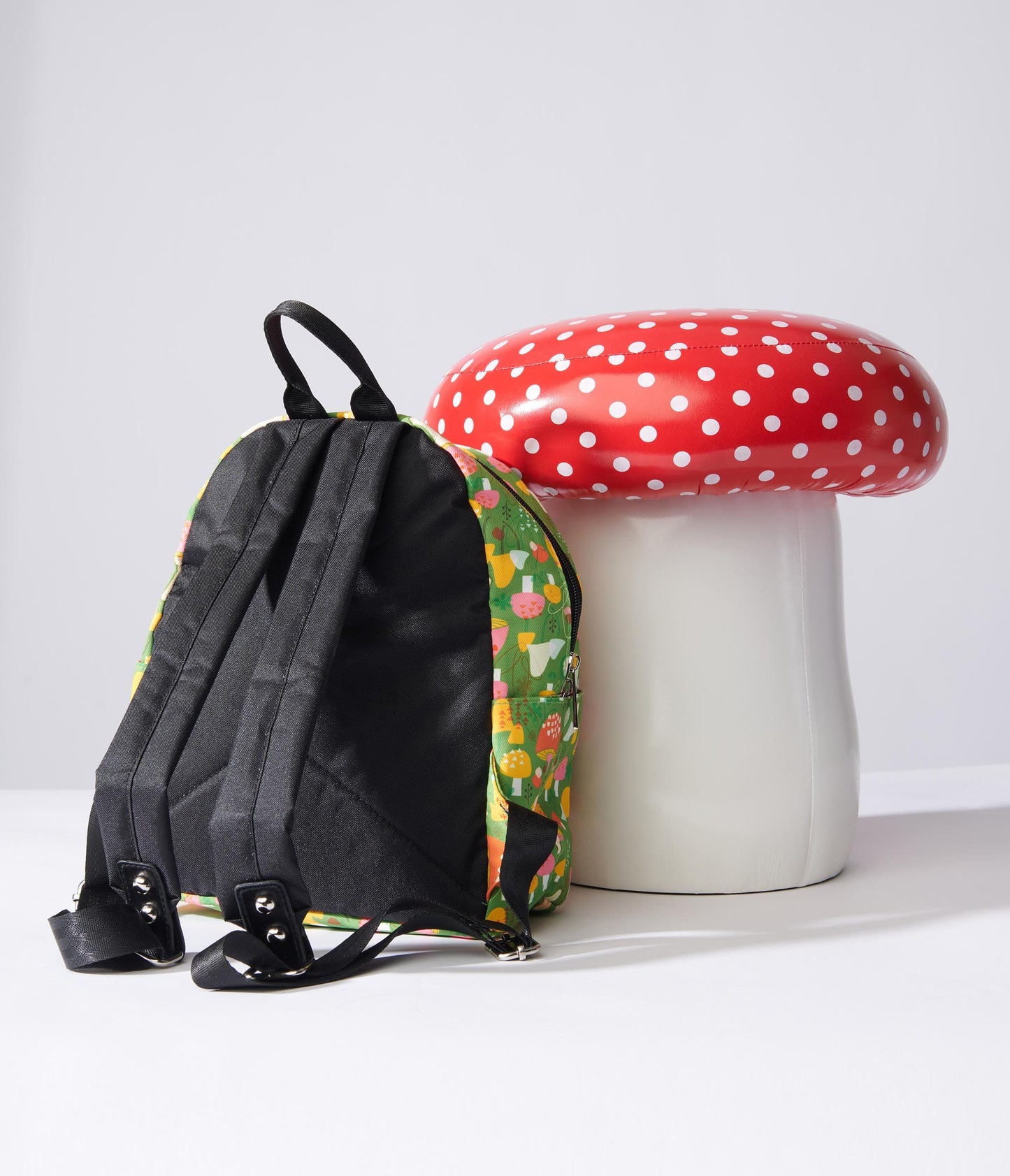 Green Mushroom Mini Backpack