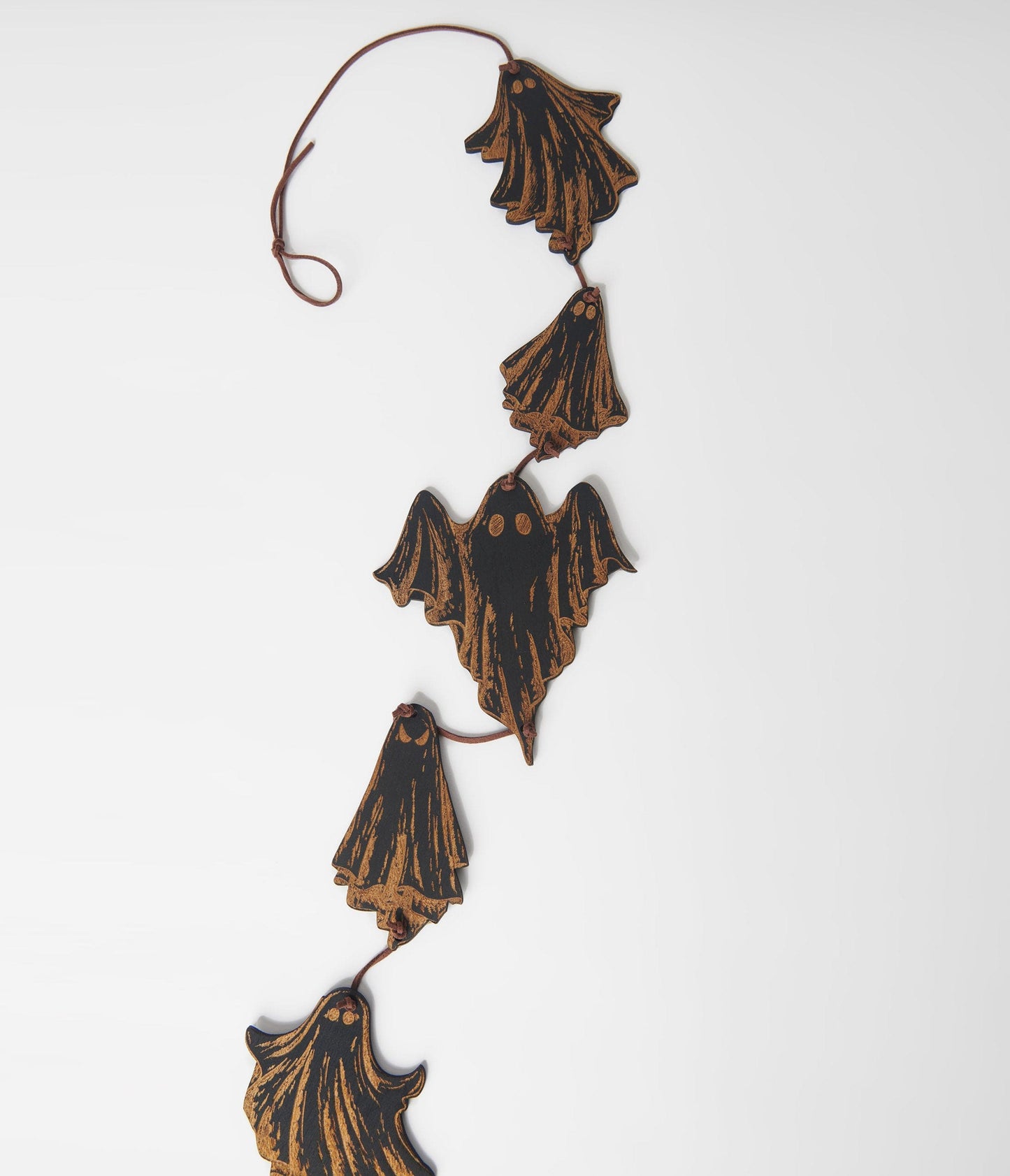 Wooden Ghost Garland