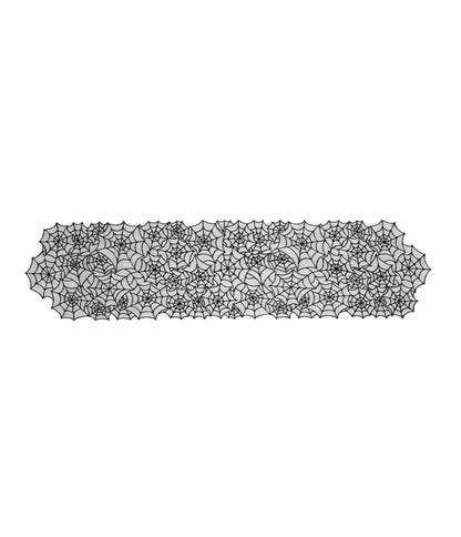 Black Spider Web Table Runner