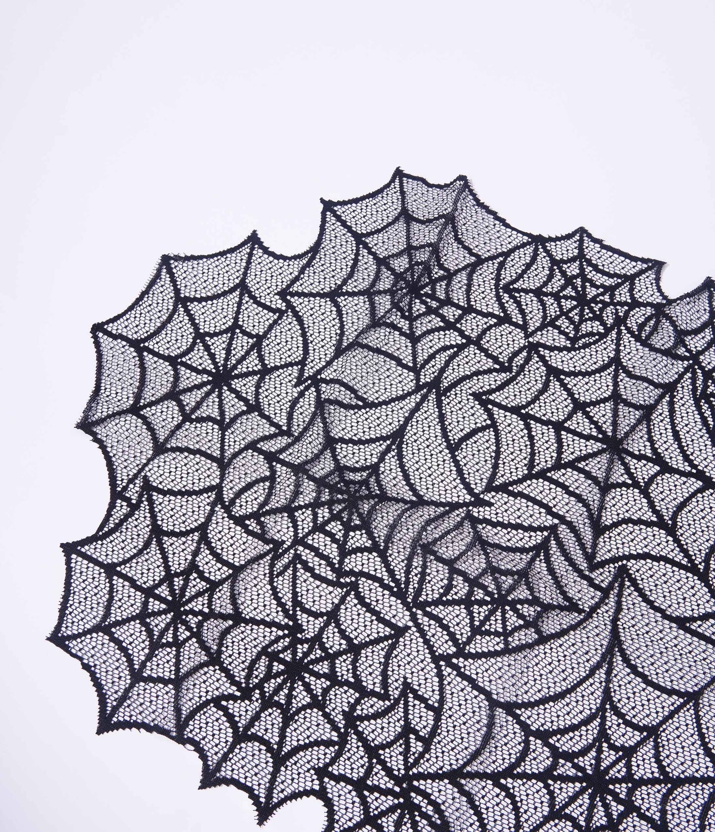 Black Spider Web Table Runner