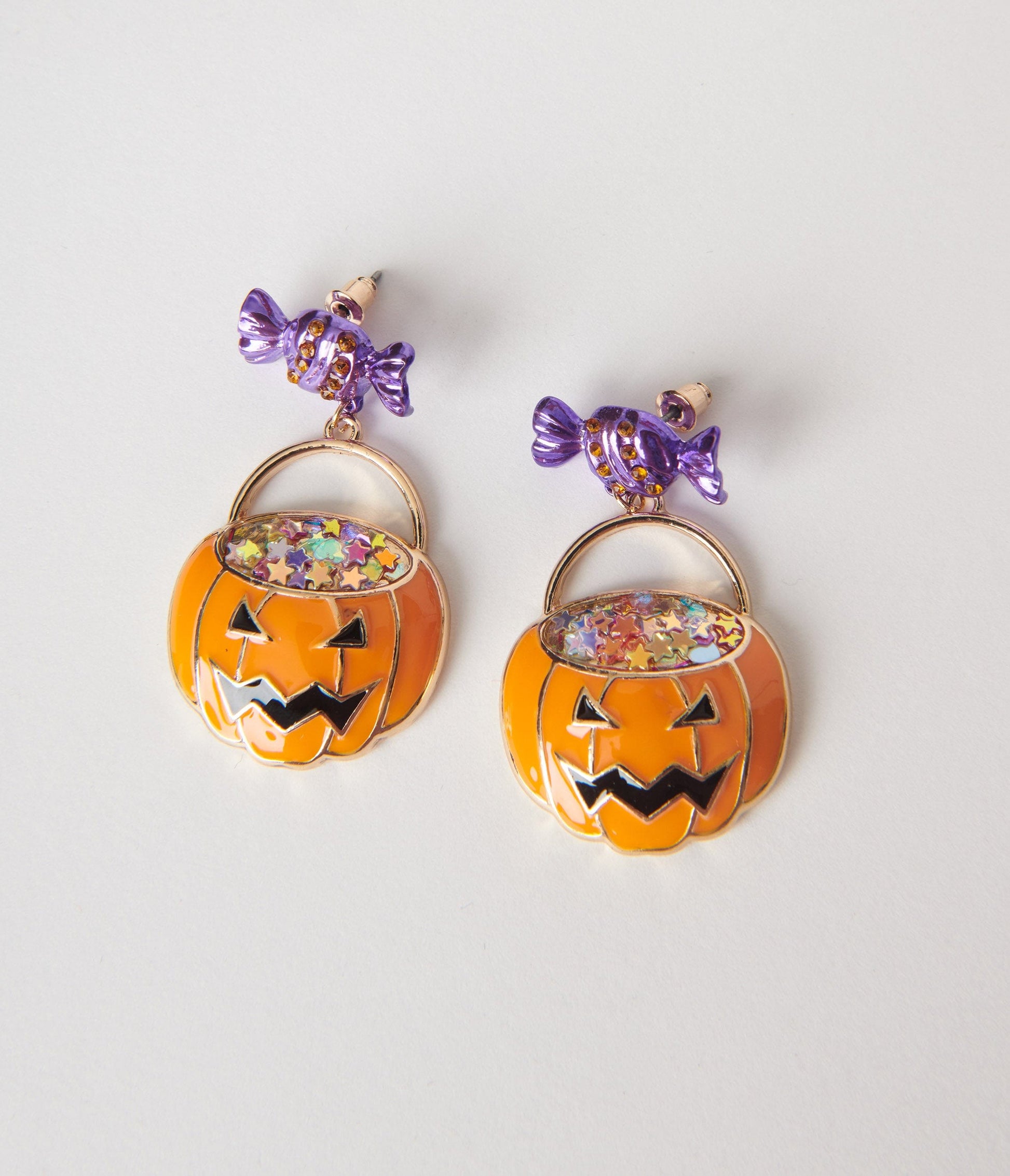 Trick or Treat Basket Earrings