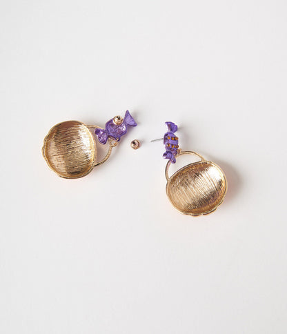 Trick or Treat Basket Earrings