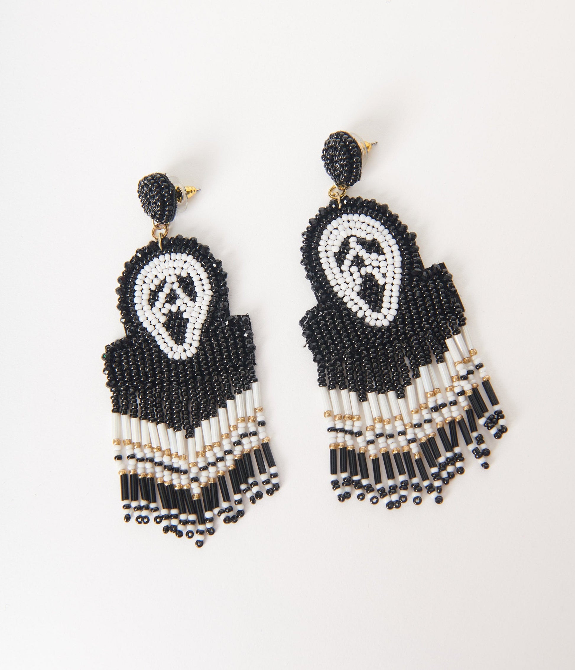 Ghostface Beaded Drop Earrings