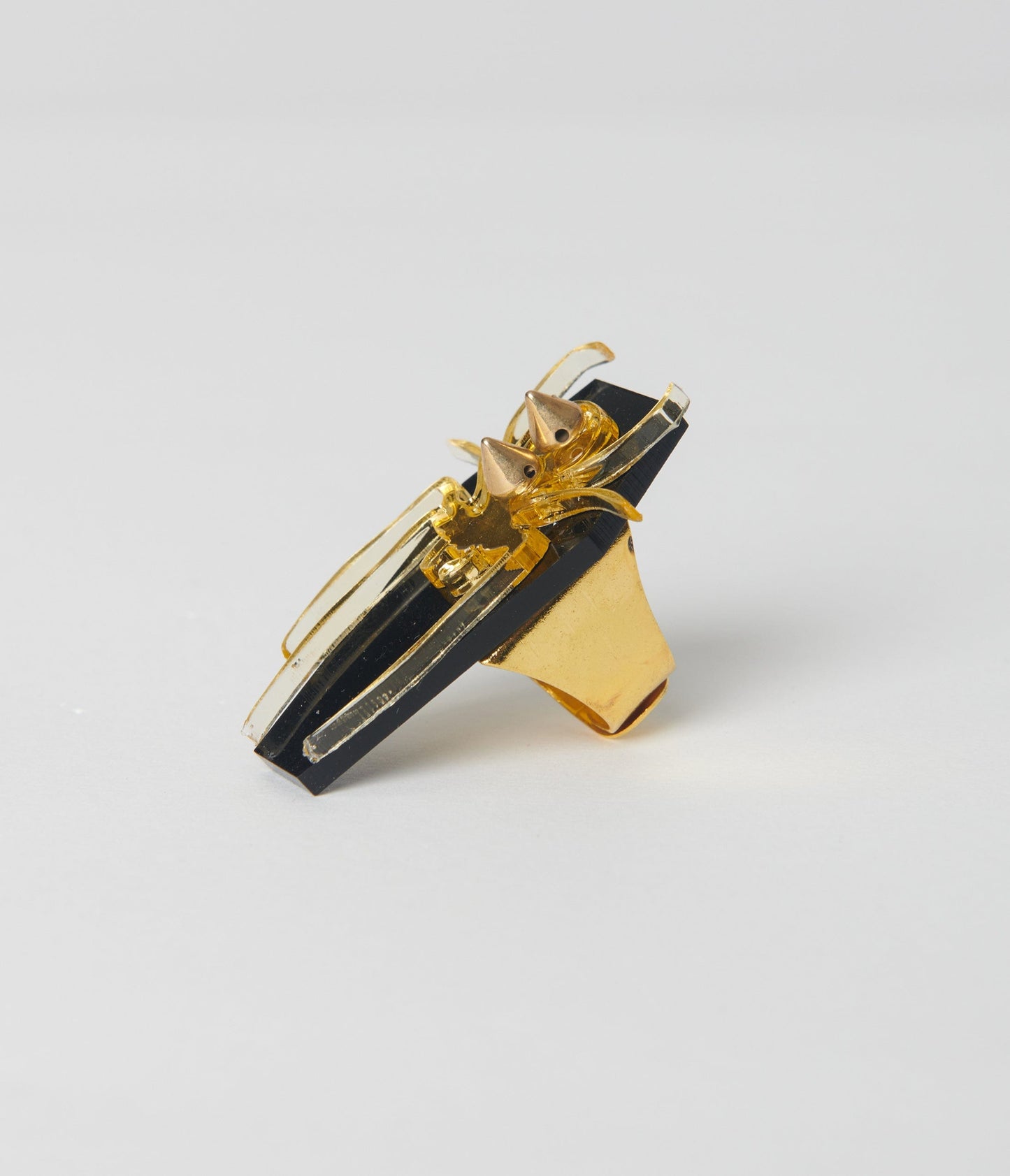 Golden Spider Coffin Ring