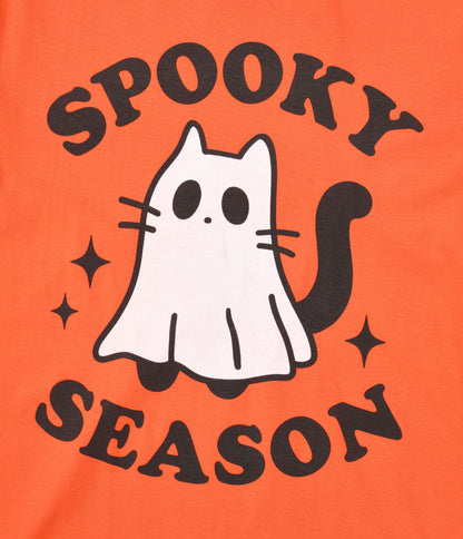 Orange Spooky Season Kitty Unisex Graphic Tee
