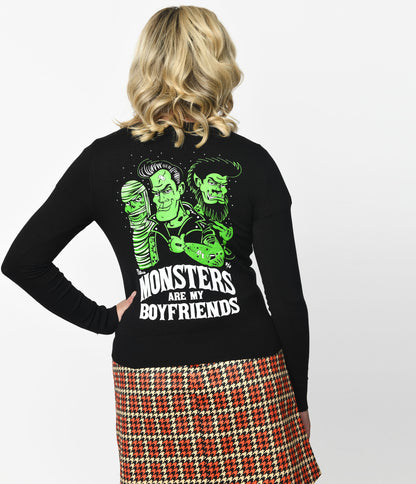 Black Monsters Are My Boyfriends Cardigan