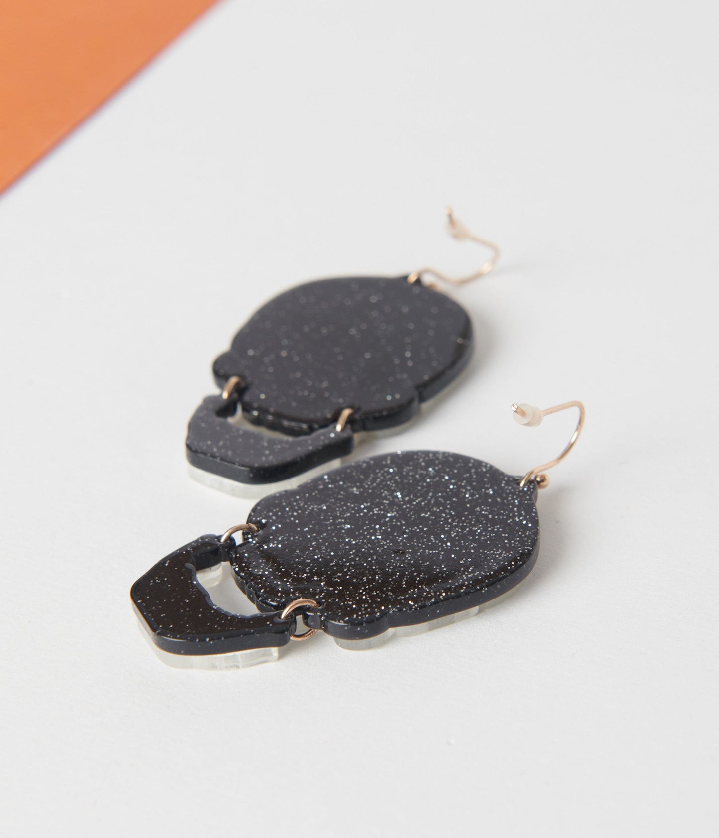 White Skull Drop Earrings