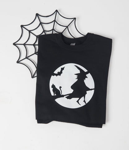 Black Witching Hour Cropped Sweatshirt