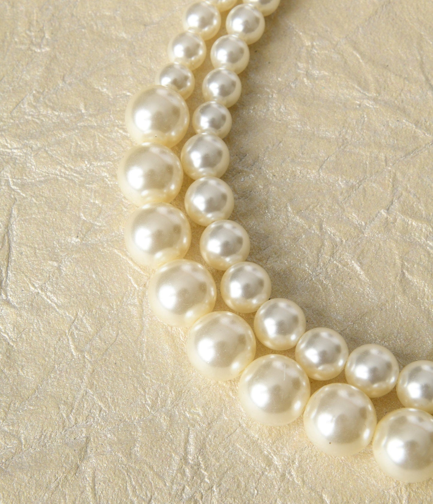 Dual Chunky Faux Pearl Necklace