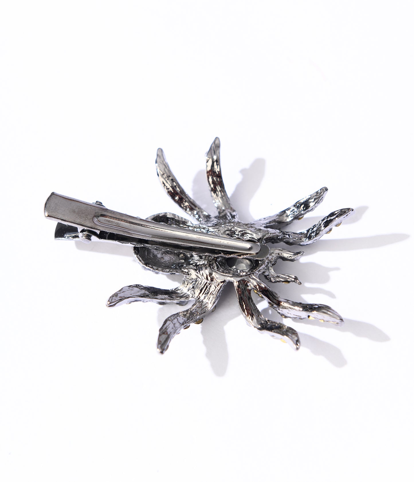 Black Rhinestone Spider Hair Clip
