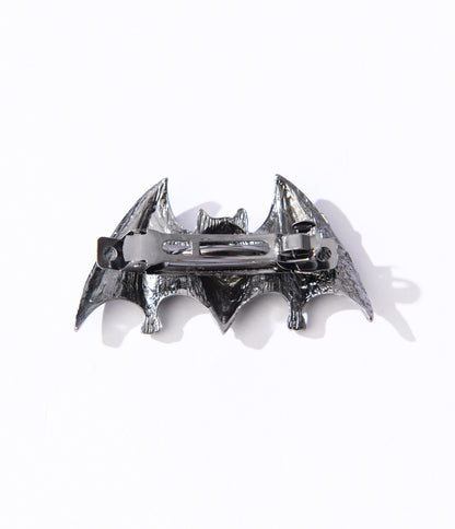 Rhinestone Bat Hair Clip
