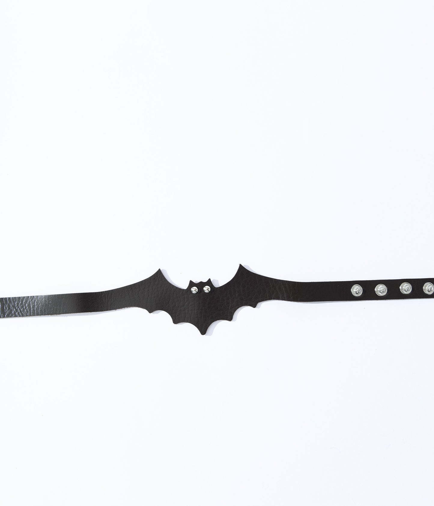 Black Leatherette Bat Choker